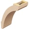 Ekena Millwork 5-inch W x 10-inch D x 14-inch H Lafayette Rough Cedar Woodgrain TimberThane Knee Brace, Primed BRCUR05X10X14LFTRCPR - alternate 6